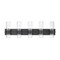 Z-Lite Lawson 5 Light Vanity, Matte Black & Clear 343-5V-MB - alternate 8